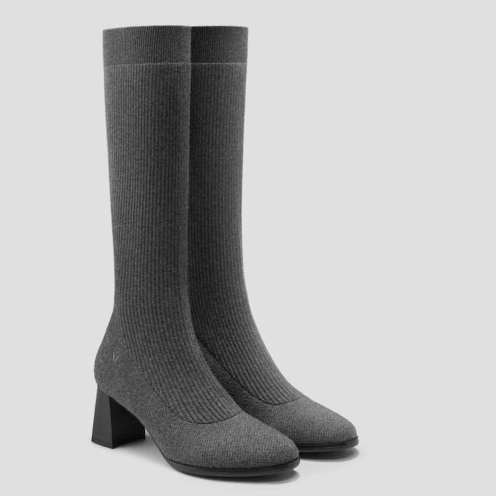 VIVAIA Tessa Pro Boots Knee High Water Repellent Wool Pro 38.5 Gray - Picture 8 of 14
